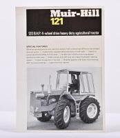 MUIR-HILL: A 1973 'Muir-Hill 121' single sheet, double sided sales brochure