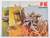 ALLIS-CHALMERS: Three 1970's/1980's Allis-Chalmers Gleaner Combines sales brochures covering F/K and L/M models