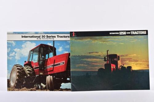 INTERNATIONAL: Two International TRACTORS sales brochures. Circa 1960's INTERNATIONAL 1256 TURBO TRACTORS' colour sales brochure & 1982 'International 30 Series Tractors 80, 90, 112 & 113 PTO hp sales brochure