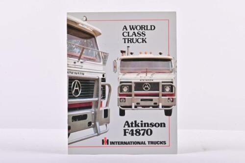 ATKINSON: An April 1981 INTERNATIONAL HARVESTER AUSTRALIA LIMITED 'Atkinson F4870' colour sales brochure
