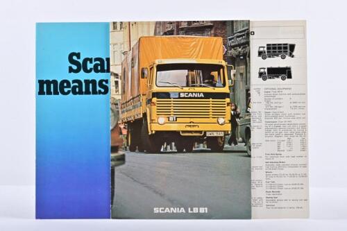 SCANIA: Two Scania truck sales brochures. 1977 'SCANIA LB81' brochure & Specification Sheets for the LB80 and LB80 HS31