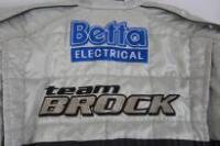 BROCK: A 'Team Brock' Betta Electrical embroidered team race suit - 2