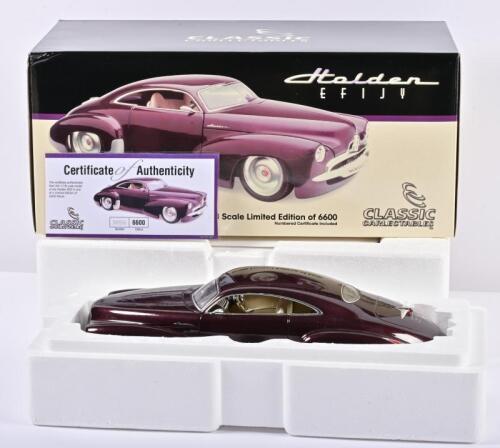 EFIJY: A limited edition 1:18 scale Classic Carlectables Holden Efijy, with COA numbered 3658/6600, missing right rear view mirror, in double fitted box