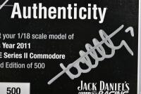 COMMODORE: A limited edition 1:18 scale Classic Carlectables Holden VE Series II Commodore as race by T. Kelly in 2011 Jack Daniels racing, #7, with COA numbered 92/500, in double fitted box - 3