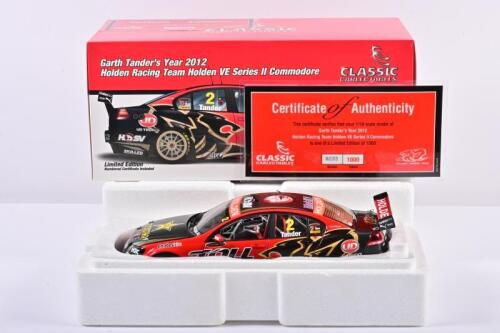 COMMODORE: A limited edition 1:18 scale Classic Carlectables Holden VE Series II Commodore as race by Tender in 2012 Garth Tanders, #2, with COA numbered 233/1000, in double fitted box