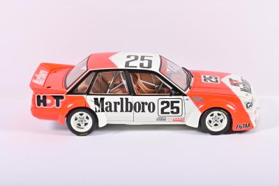 COMMODORE: A limited edition 1:18 scale Classic Carlectables Holden VK Commodore as race by Harvey/Parson in 1984 Bathurst 1000, #25, in fitted box