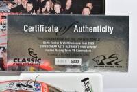COMMODORE: A limited edition 1:18 scale Classic Carlectables Holden VE Commodore as race by Garth Tanders/ Will Davisons in 2009, with COA numbered 4361/5300, roof signed by both drivers, replica trophy included inside, in double fitted box - 2