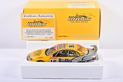 PAUL WEEL: A limited edition 1:18 scale Autoart Holden VX Commodore as raced by Paul Weel 2003, #16, with COA 10/1200, in fitted box (SALEROOM NOTICE)