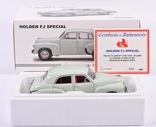HOLDEN: A limited edition 1:18 scale Autoart Holden FJ Special, with COA 754/900, in fitted box