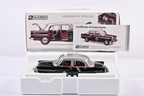 HOLDEN: A limited edition 1:18 scale Classic Carlectables Holden FC Special, Silver top Taxi, with COA 671/1000, in fitted box