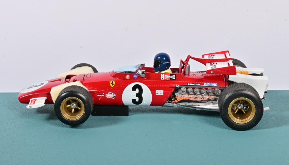 312B: A 1:18 scale exoto 1970 Ferrari 312B. Racing number '3