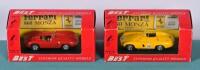 MONZA: Two 1:43 scale MODEL BEST Ferrari Monza models. Ferrari 750 MONZA, "SPA 55" (9049) & Ferrari 860 MONZA, "PROVA 56" (9051)