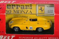 MONZA: Two 1:43 scale MODEL BEST Ferrari Monza models. Ferrari 750 MONZA, "SPA 55" (9049) & Ferrari 860 MONZA, "PROVA 56" (9051) - 3