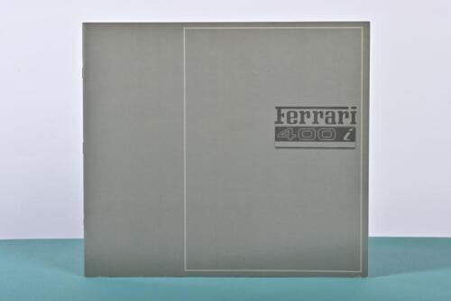 FERRARI: A 1983 Ferrari 400i fold-out sales brochure