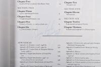 FERRARI: 'Ferrari' hardcover book by Hans Tanner and Doug Nye. Contents page with Barry Lake signature - 3