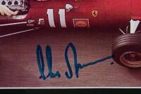 AMON: A three colour picture set relating to Chris Amon. Ferrari 312 pictures signed by Chris Amon. Signatures via direct Chris Amon email correspondence - 4