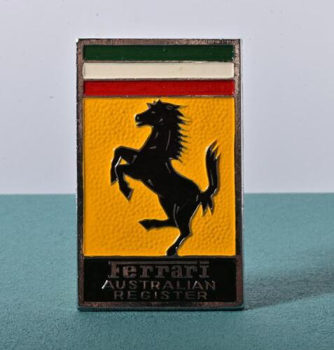 FERRARI: An 'Ferrari AUSTRALIAN REGISTER' car badge