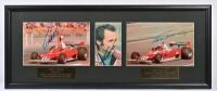 LAUDA: A tri-picture set of Niki Lauda and associated Ferrari racing cars. Ferrari 312T & 312 T2 pictures signed by Niki Lauda - 2
