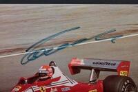 LAUDA: A tri-picture set of Niki Lauda and associated Ferrari racing cars. Ferrari 312T & 312 T2 pictures signed by Niki Lauda - 7