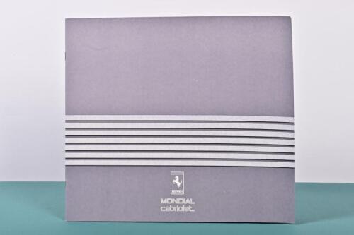 MONDIAL CABRIOLET: A 1984 Ferrari Mondial Cabriolet brochure