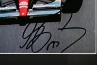 PROST: A colour picture of Alain Prost racing a Ferrari 643 at the ITALIAN GRAND PRIX MONZA 1991. Picture signed by Alain Prost - 3
