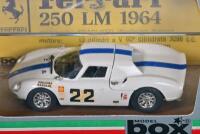 250 LM/375 PLUS: Two 1:43 scale Ferrari models. MODEL box Ferrari 250 LM, "Monza 66" (8437) & TOP MODEL Collection Ferrari 375 PLUS LE MANS 54 (TMC 002) - 3