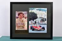 SCHECKTER: A colour picture Jody Scheckter set. Ferrari 312T4 picture signed by Jody Scheckter - 2