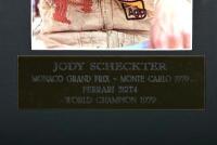 SCHECKTER: A colour picture Jody Scheckter set. Ferrari 312T4 picture signed by Jody Scheckter - 3