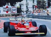SCHECKTER: A colour picture Jody Scheckter set. Ferrari 312T4 picture signed by Jody Scheckter - 5