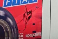 ARNOUX: A colour cockpit picture of Rene Arnoux in a Ferrari 126 C4 at the Italian Grand Prix, Monza 1984. Picture signed by Rene Arnoux - 4