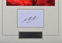 SCHUMACHER: A colour picture of Michael Schumacher. Michael Schumacher signature - 2
