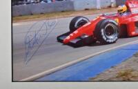 ALBORETO: A colour picture of Michele Alberto racing a Ferrari F1/185 at AUSTRALIAN GRAND PRIX, ADELAIDE 1985. Michele Alberto signature - 3