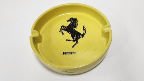 RISTORANTE&nbsp;CAVALLINO: A large ceramic ashtray from the Ferrari restaurant, 24.5cm&nbsp;&nbsp; &nbsp;