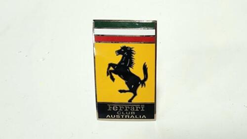 CAR BADGE: A Ferrari club of Australia enamelled car badge, 8&nbsp;x 5cm