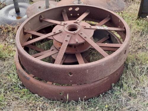 McCormick Deering&nbsp;steel front wheels