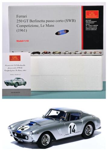 250 GT: A sealed Limited Edition 1:18 scale CMC Ferrari 250 GT Berlinetta passo corto (SWB) Competizione, Le Mans (1961) (M-079). Mint and boxed