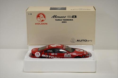 MONARO: A limited edition 1:18 scale Autoart Holden Monaro CV8 as race by Peter Brock in Targa Tasmania 2002, #05, In fitted box faded (Updated Images/Description)