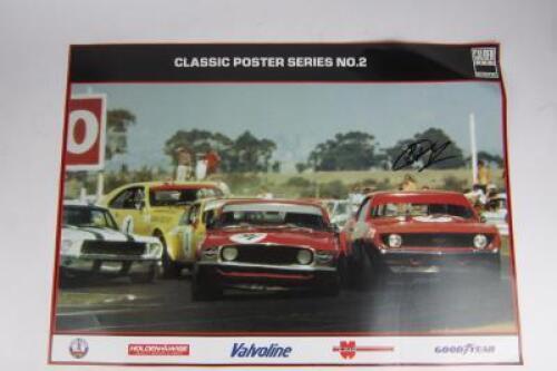 CALDER PARK: A poster featuring a clash of the titans at Calder (signed Jane)