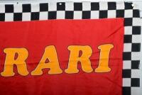FERRARI: A 'FORZA FERRARI Turbo GRAND PRIX F1' cloth flag. Circa 1980's - 3