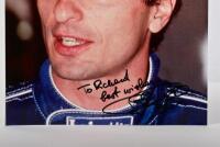 FORMULA 1: Two colour images of Formula 1 drivers from the 1992 Formula 1 season including Riccardo Patrese and Thierry Boutsen. Patrese & Boutsen signatures - 3