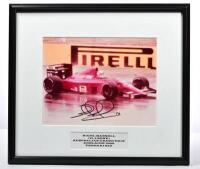 MANSELL: A colour picture of Nigel Mansell (Il Leone) racing a Ferrari 640 at the 1989 AUSTRALIAN GRAND PRIX, ADELAIDE. Nigel Mansell signature