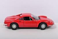 FERRARI: A red Ferrari Dino 246 GT by Anso in 1:18 scale