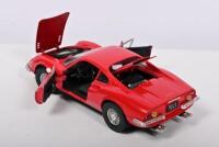 FERRARI: A red Ferrari Dino 246 GT by Anso in 1:18 scale - 4