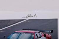 FERRARI: A collection of five colour pictures of Ferrari 430 GT2/GT3 racing cars as raced by Gabrio Rosa and Toni Vilander. Rosa & Vilander signatures - 2
