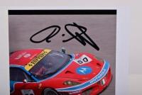 FERRARI: A collection of five colour pictures of Ferrari 430 GT2/GT3 racing cars as raced by Gabrio Rosa and Toni Vilander. Rosa & Vilander signatures - 3