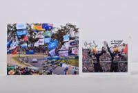 BATHURST 2015: Two colour images from Bathurst 2015 depicting winners Craig Lowndes and Steven Richards. Both images signed by Lowndes & Richards