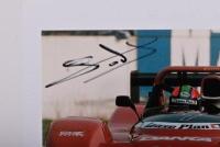 VAN DE POELE: Two Eric Van De Poele related items. Driver picture card & Ferrari 333SP colour picture. Eric Van De Poele signatures - 2