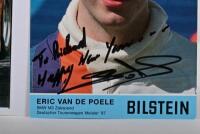 VAN DE POELE: Two Eric Van De Poele related items. Driver picture card & Ferrari 333SP colour picture. Eric Van De Poele signatures - 3