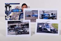 SATO: Five Takuma Sato signed Rahal Letterman Lanigan Racing IndyCar pictures and driver profile card