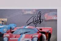 PILETTE: Two colour images on photographic paper of Teddy Pilette racing at Le Mans. Lola T70 from Le Mans 1970 & Ferrari 512BB from Le Mans 1978. Teddy Pilette signatures - 2